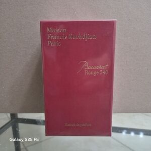 Maison Francis Kurkdjian Red and Gold Packaging